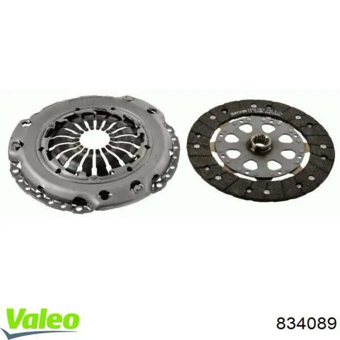 Купити 834089 VALEO Комплект зчеплення (диск, корзина, підшипник)