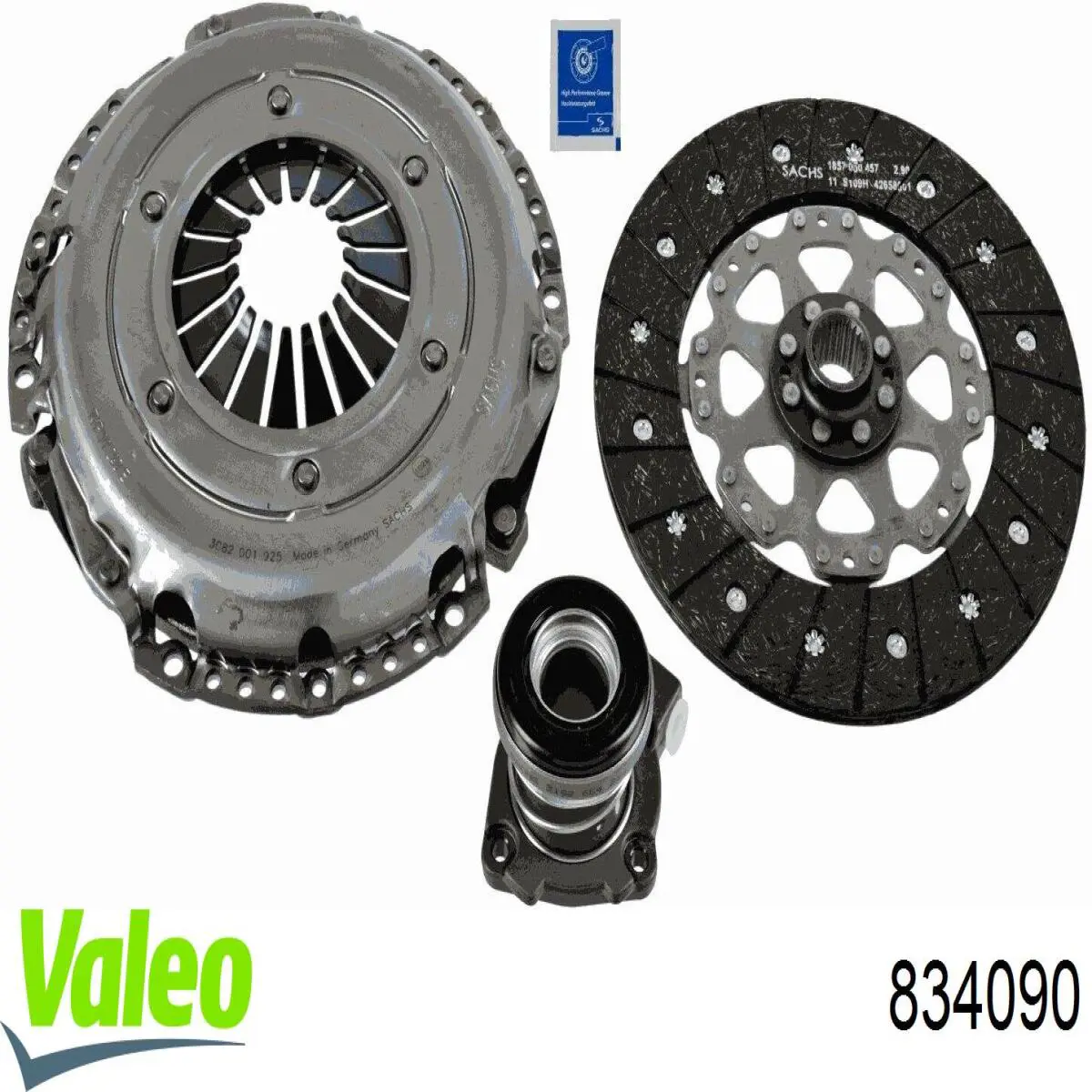 Комплект зчеплення (3 частини) VALEO 834090 ціна, від 274.85 USD