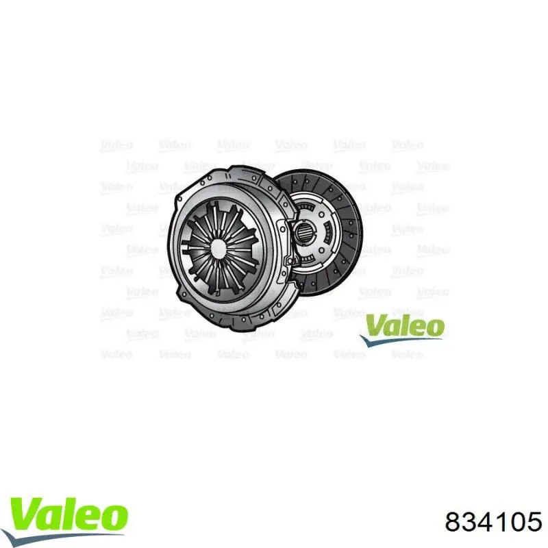 Комплект зчеплення (3 частини) VALEO 834105 ціна, від 273.44 USD
