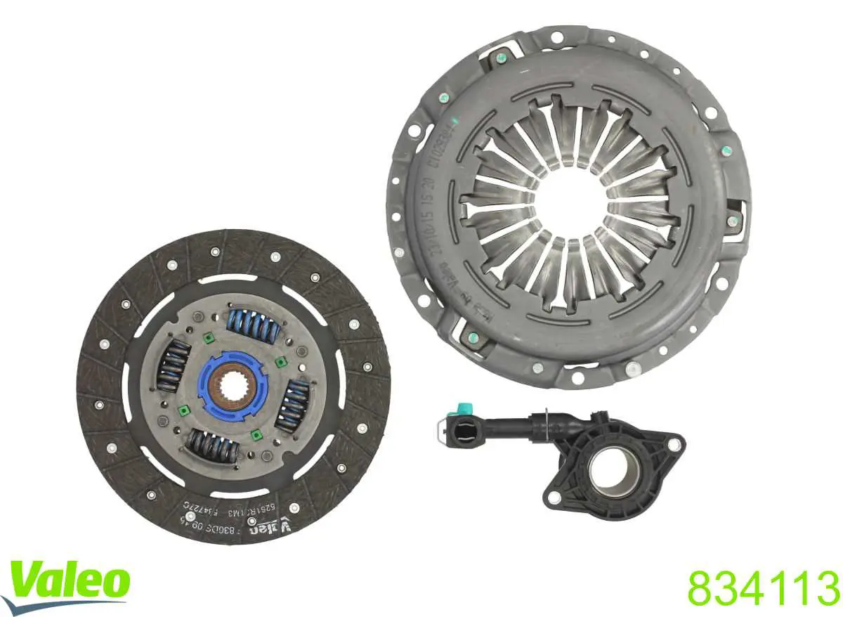 Комплект зчеплення (3 частини) VALEO 834113 ціна, від 219.07 USD