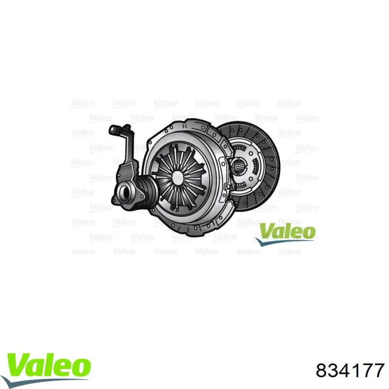 Комплект зчеплення (3 частини) VALEO 834177 ціна, від 374.73 USD