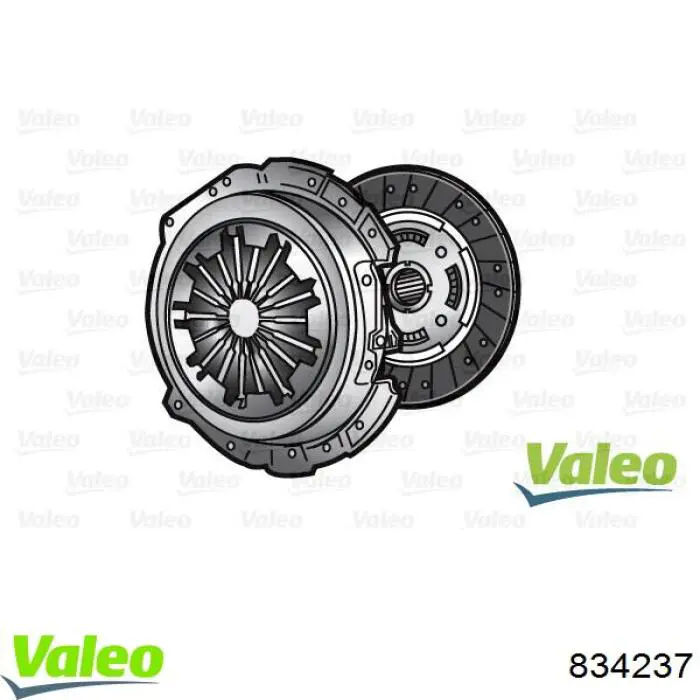 Комплект зчеплення (3 частини) VALEO 834237 ціна, від 188.87 USD