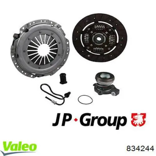 Комплект зчеплення (3 частини) VALEO 834244 ціна, від 165.03 USD