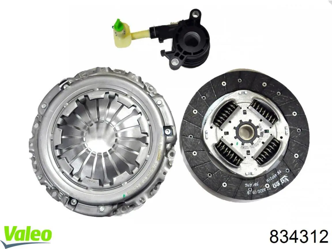 Комплект зчеплення (3 частини) VALEO 834312 ціна, від 148.83 USD