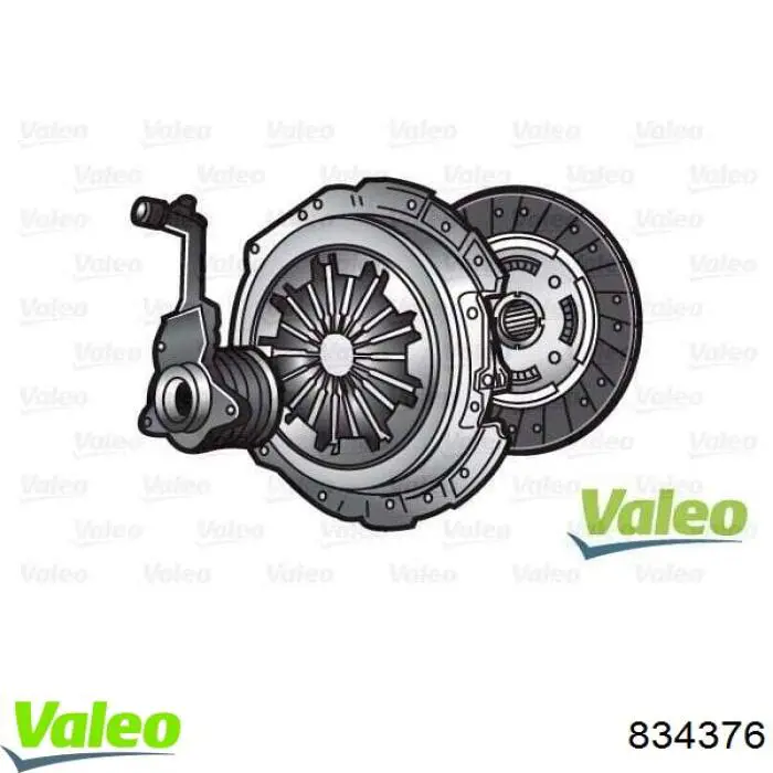Комплект зчеплення (3 частини) VALEO 834376 ціна, від 134.49 USD
