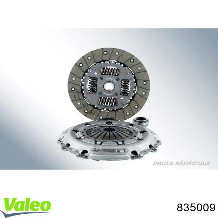 Комплект зчеплення (3 частини) VALEO 835009 ціна, від 70.46 USD
