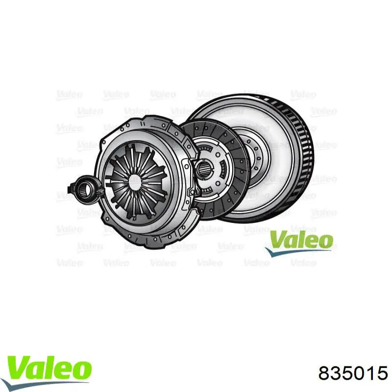 Купити 835015 VALEO Комплект зчеплення (диск, корзина, підшипник)