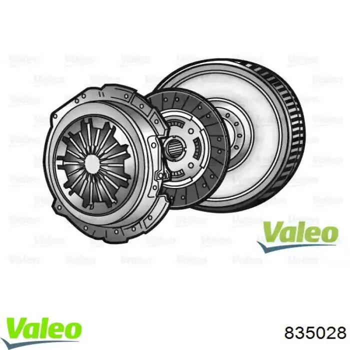 835028 VALEO комплект зчеплення (3 частини)