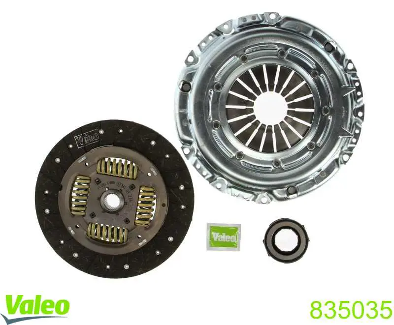 Купити 835035 VALEO Комплект зчеплення (диск, корзина, підшипник)