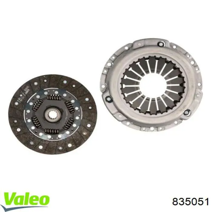Купити 835051 VALEO Комплект зчеплення (диск, корзина, підшипник)