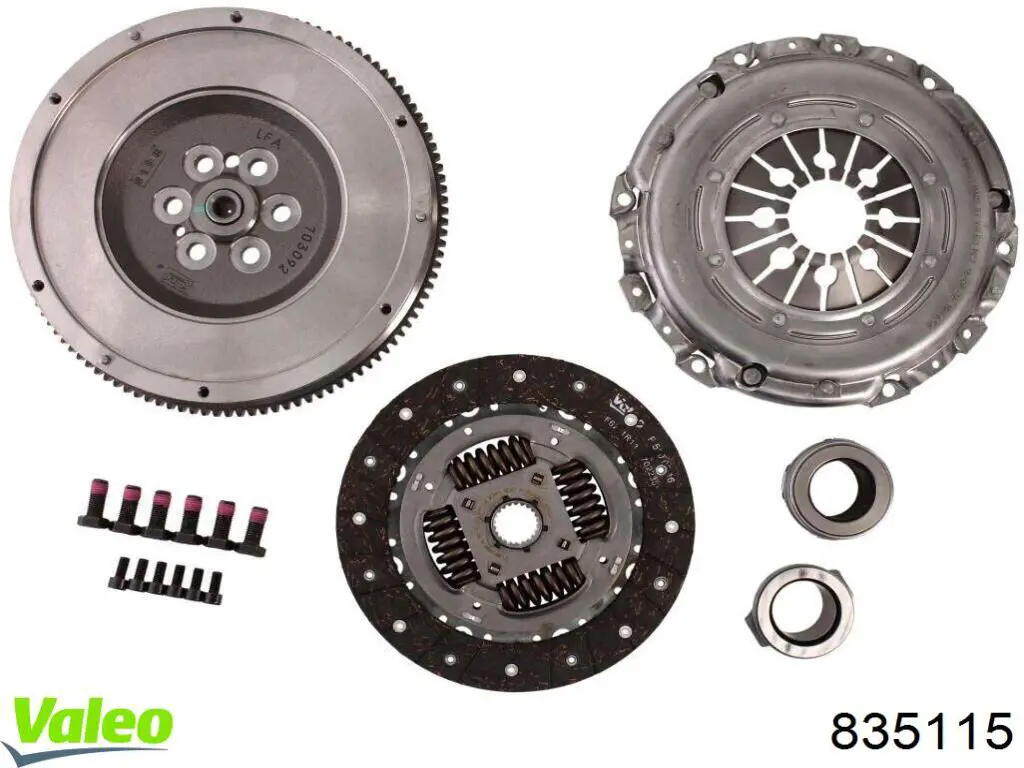 Комплект зчеплення (3 частини) VALEO 835115 ціна, від 615.42 USD