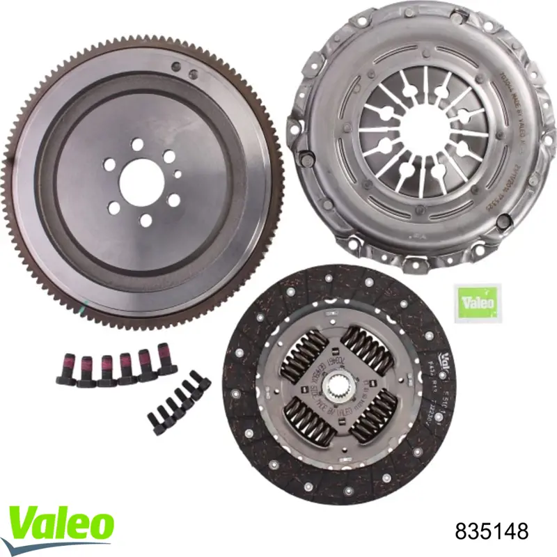 Комплект зчеплення (3 частини) VALEO 835148 ціна, від 236.64 USD