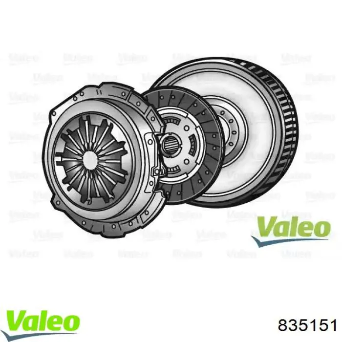 Купити 835151 VALEO Комплект зчеплення (диск, корзина, підшипник)