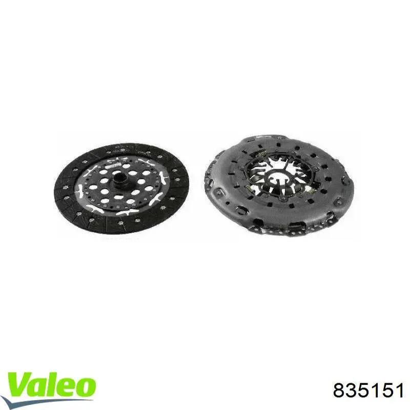 Комплект зчеплення (3 частини) VALEO 835151 ціна, від 513.50 USD