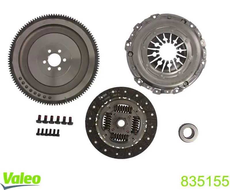 Купити 835155 VALEO Комплект зчеплення (диск, корзина, підшипник)