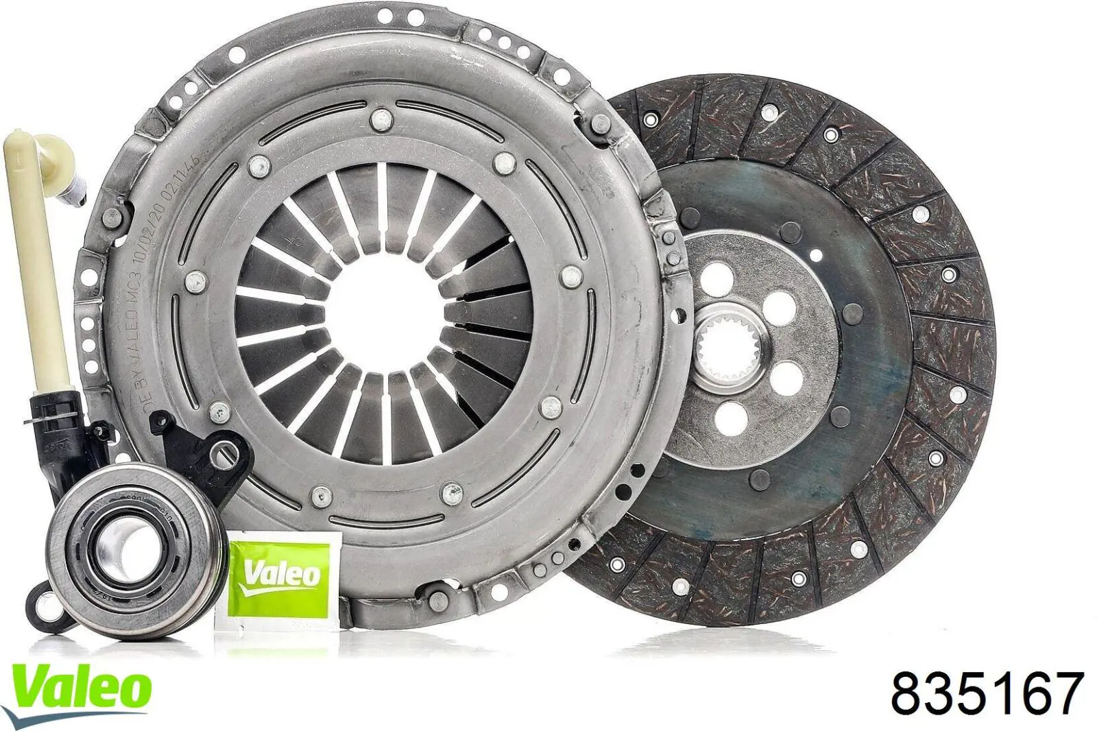 Купити 835167 VALEO Комплект зчеплення (диск, корзина, підшипник)