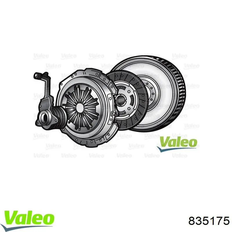 Комплект зчеплення (3 частини) VALEO 835175 ціна, від 237.49 USD