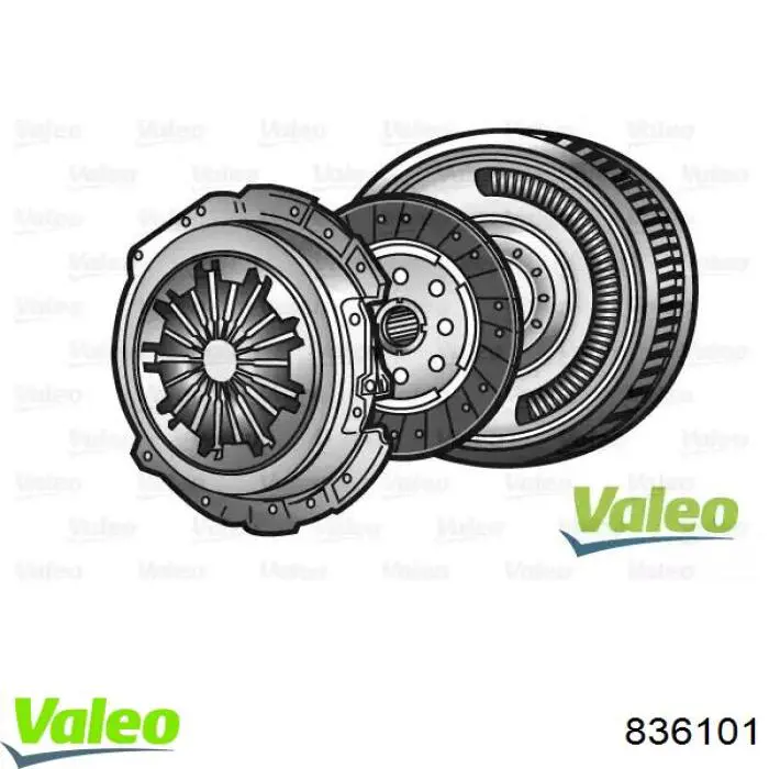 Купити 836101 VALEO Комплект зчеплення (диск, корзина, підшипник)