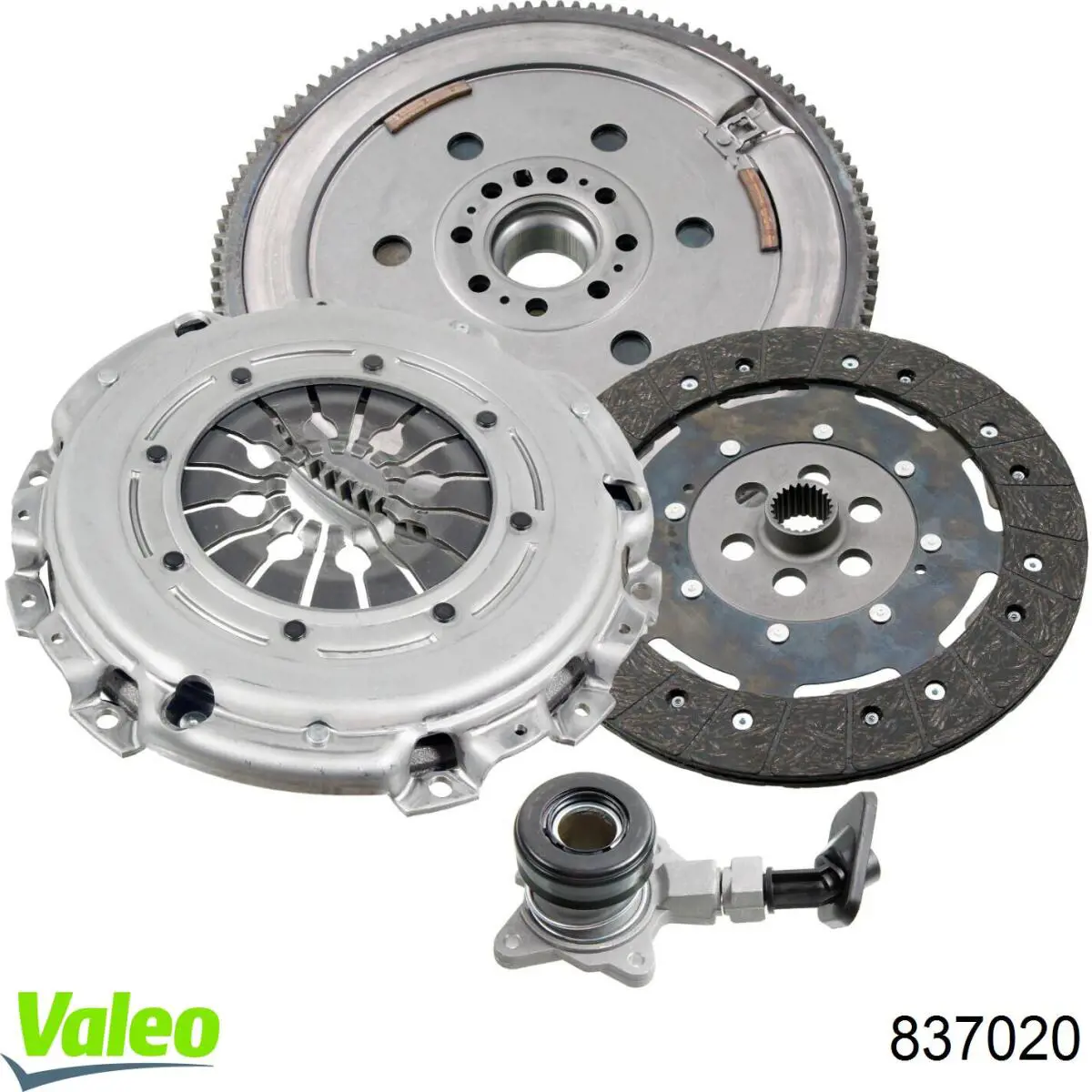 Комплект зчеплення (3 частини) VALEO 837020 ціна, від 566.99 USD