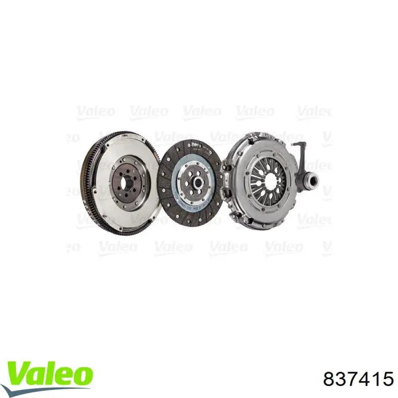 Комплект зчеплення (3 частини) VALEO 837415 ціна, від 482.84 USD