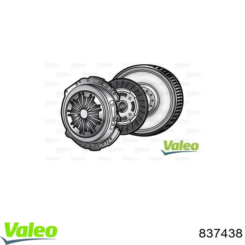 Комплект зчеплення (3 частини) VALEO 837438 ціна, від 567.86 USD