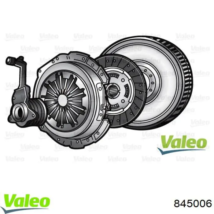 Комплект зчеплення (3 частини) VALEO 845006 ціна, від 458.52 USD