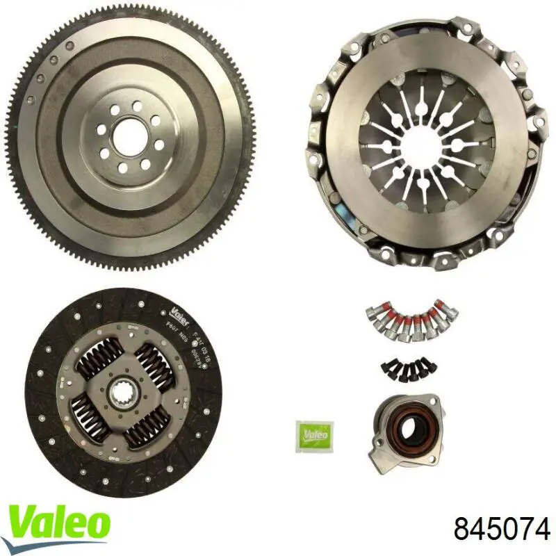 Купити 845074 VALEO Комплект зчеплення (диск, корзина, підшипник)