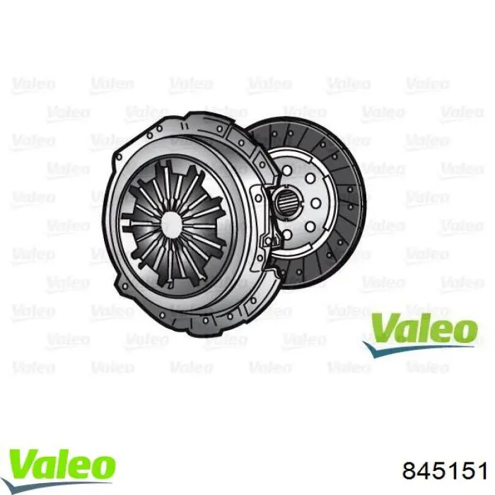 Комплект зчеплення (3 частини) VALEO 845151 ціна, від 557.43 USD