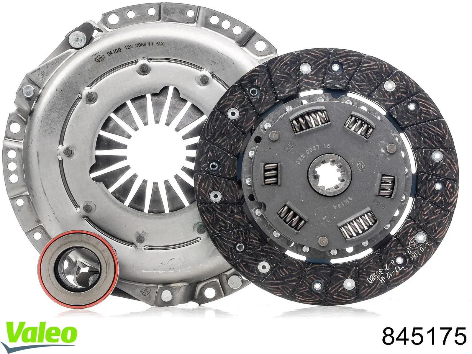 Купити 845175 VALEO Комплект зчеплення (диск, корзина, підшипник)