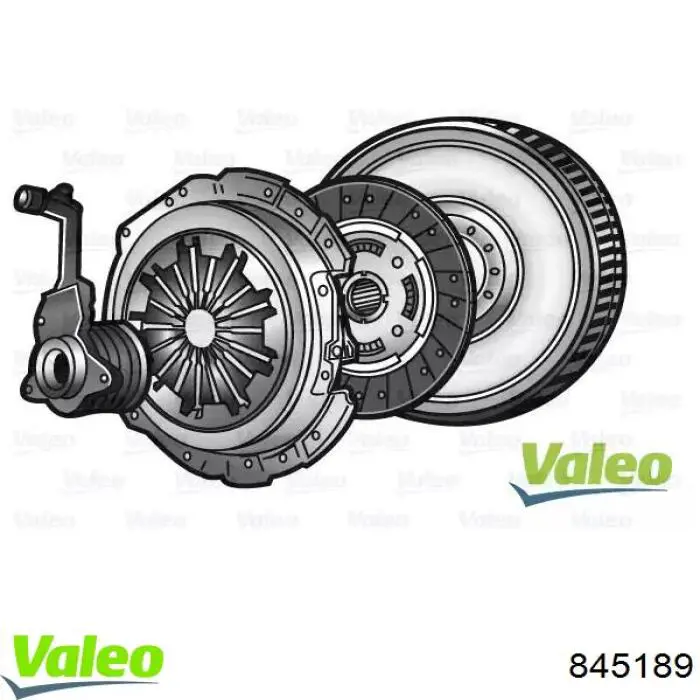 Комплект зчеплення (3 частини) VALEO 845189 ціна, від 454.59 USD