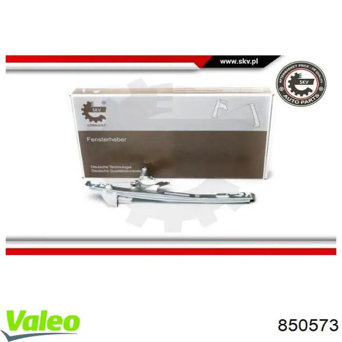 850573 VALEO Склопідйомник задніх правих дверей
