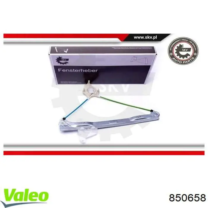 Купити 850658 VALEO Механізм стеклопідйомника водійських дверей