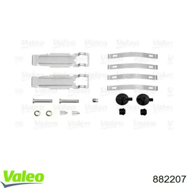 882207 VALEO Колодки гальмівні задні, дискові