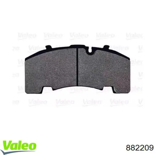 Задні гальмівні колодки 882209 VALEO