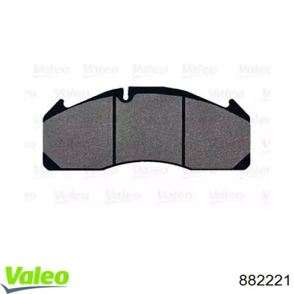 Передні тормозні колодки 882221 VALEO