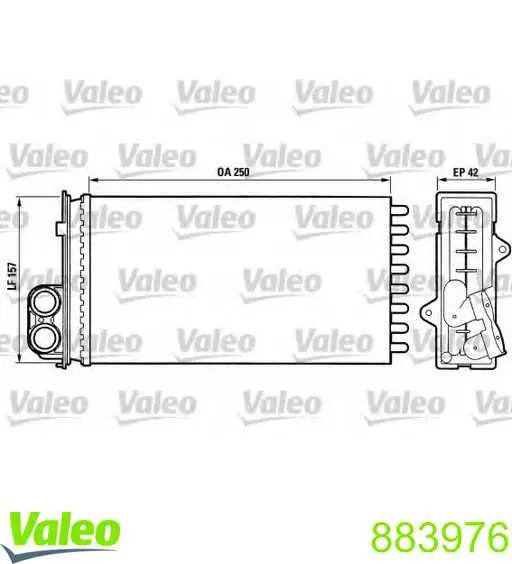 Радіатор пічки 883976 VALEO