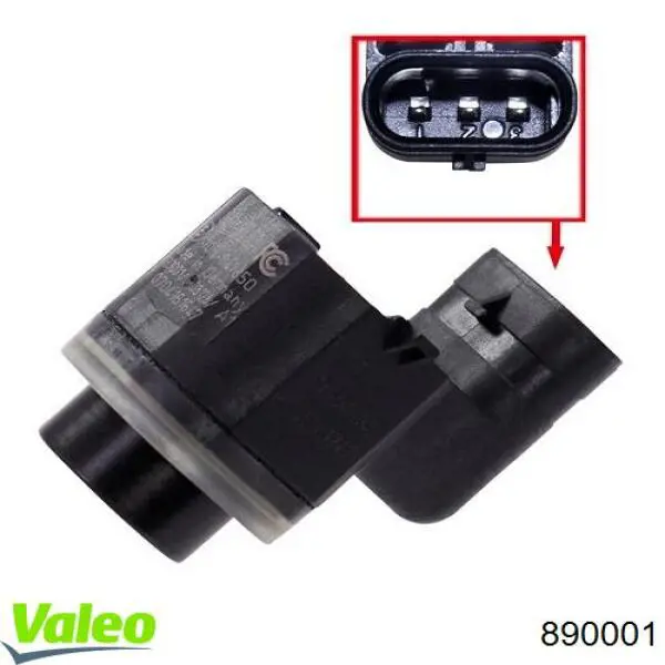Датчик сигналізації паркування (парктронік), задній VALEO 890001
