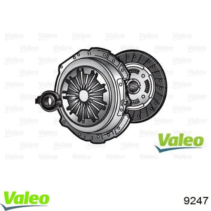Комплект зчеплення (3 частини) VALEO 9247 ціна, від 82.22 USD