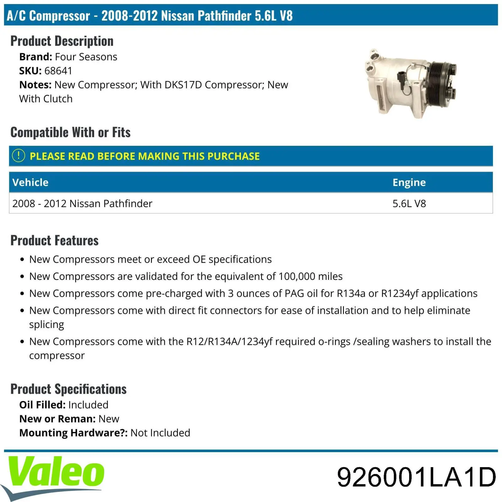 559514 VALEO Компресор холодоагенту