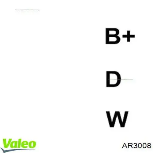 Важіль передньої підвіски нижній, лівий AR3008 VALEO