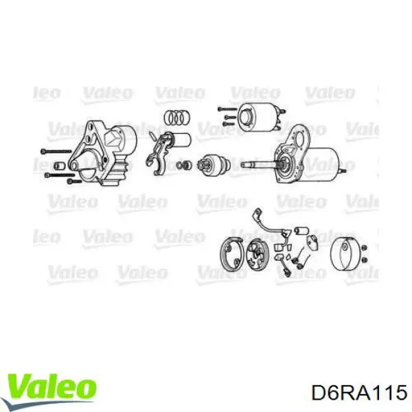 Стартер VALEO D6RA115 ціна, від 69.62 USD
