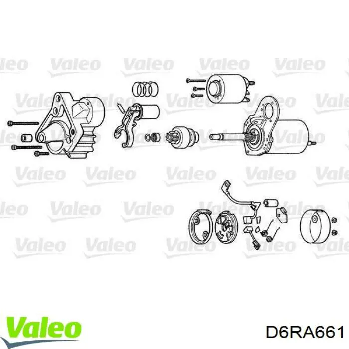 D6RA661 VALEO Стартер двигуна