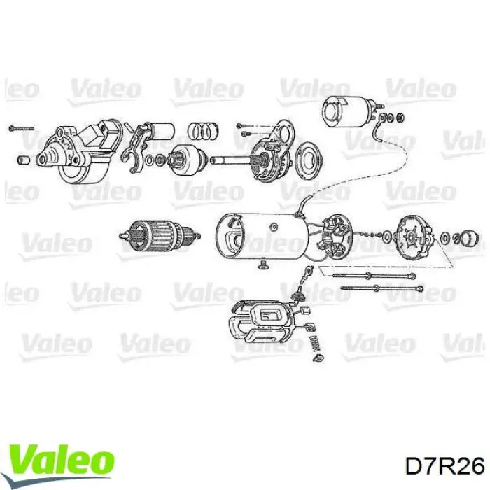 Стартер D7R26 VALEO