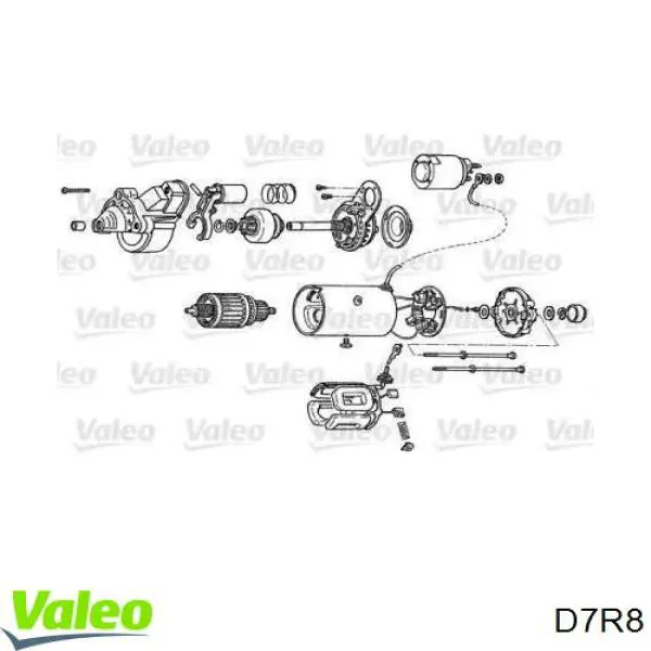 D7R8 VALEO Стартер двигуна