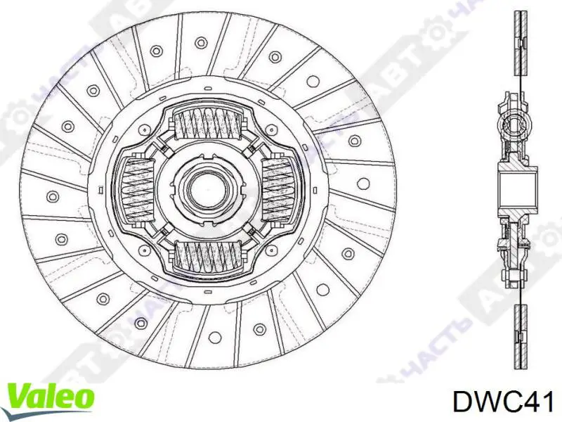 Пелюстковий кошик зчеплення VALEO DWC41 ціна, від 23.44 USD
