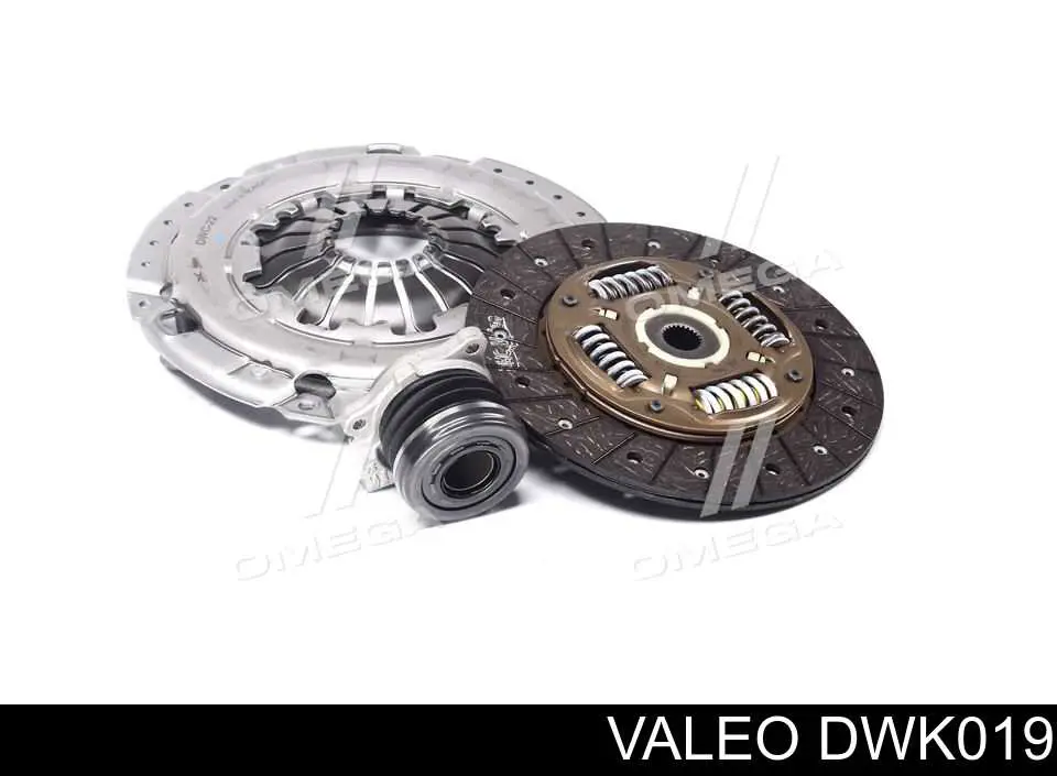 DWK019 VALEO комплект зчеплення (3 частини)