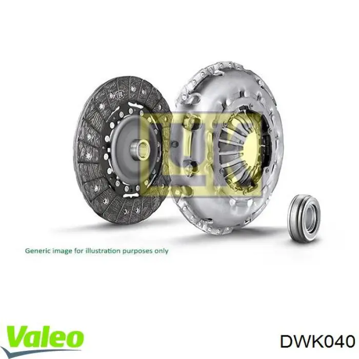 DWK040 VALEO комплект зчеплення (3 частини)