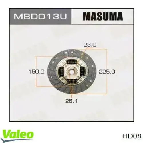 Купити 4110044040 Hyundai/Kia Диск зчеплення