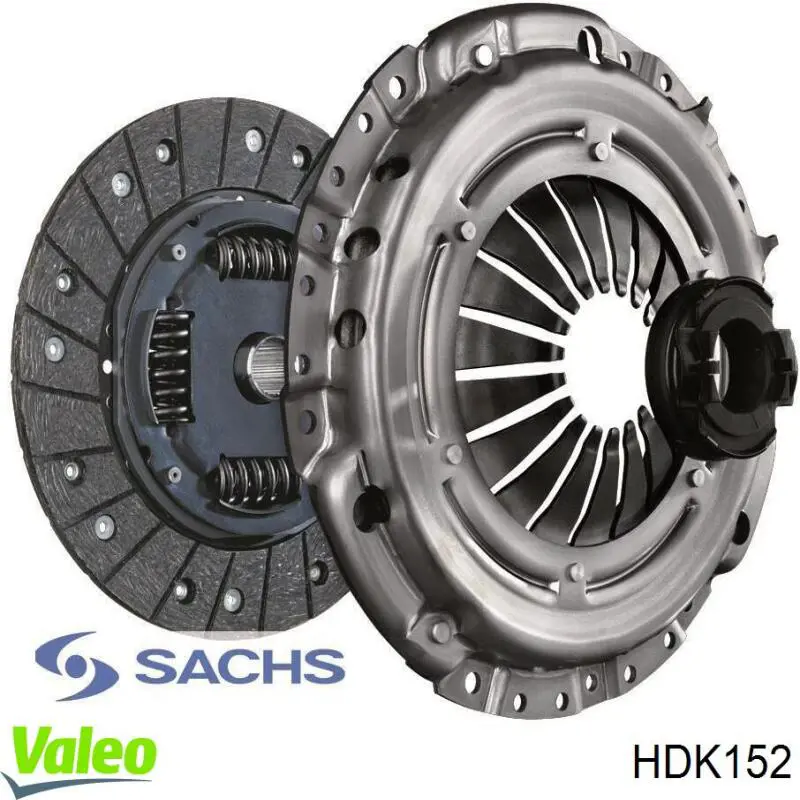 Комплект зчеплення (3 частини) VALEO HDK152 ціна, від 140.79 USD