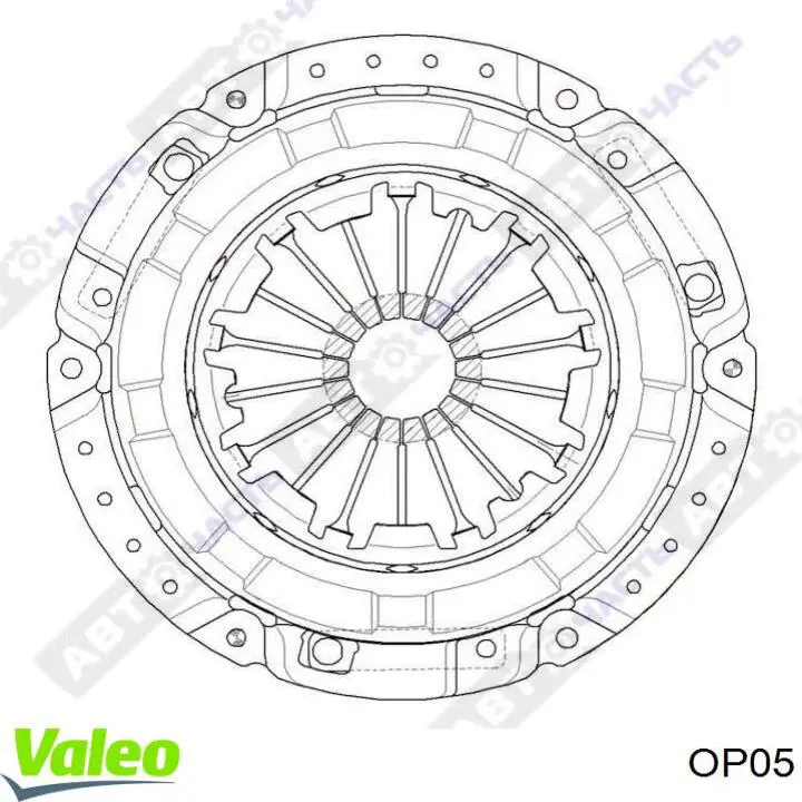 OP05 VALEO Диск зчеплення